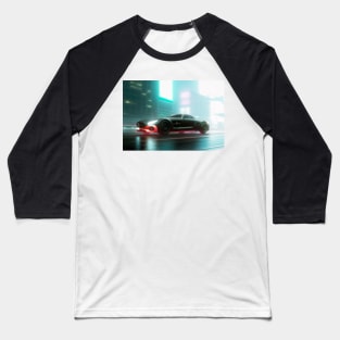 Cyberpunk Mercedes Benz AMG GT in the streets Baseball T-Shirt